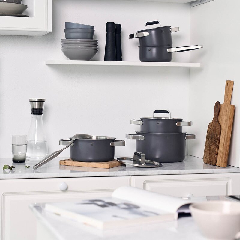 Zwilling Pure grytesett 5 deler grå