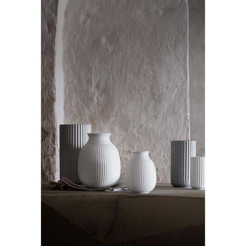 Lyngby Porcelæn Curve vase 12,5 cm hvit