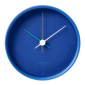 Georg Jensen Henning Koppel veggklokke 10 cm blå