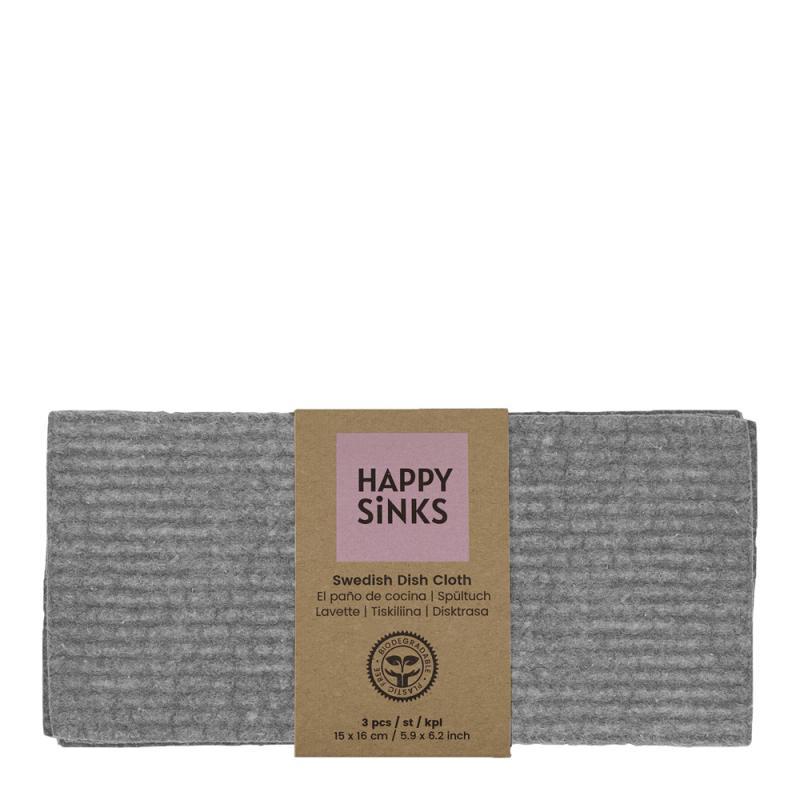 Happy Sinks Oppvaskklut 17x20 cm grå