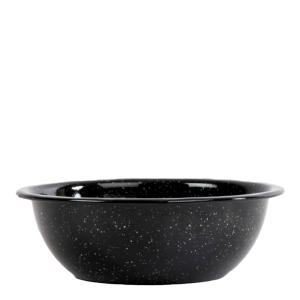 Sagaform Doris emaljeskål 16 cm svart