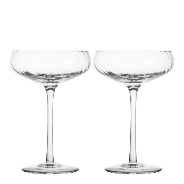 ByOn – Opacity champagneglass 30 cl 2 stk klar