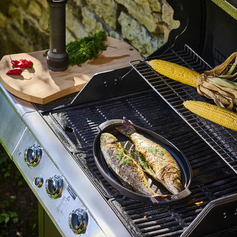 Peugeot Grill2Table oval grillplate 41 cm svart