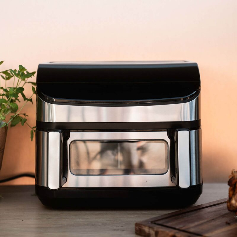 Gladkokken DualFry Fusion airfryer 10,5L svart