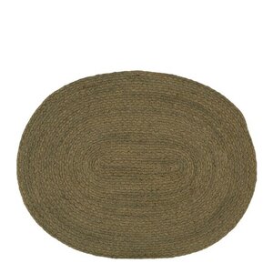 Holmen Jesper dekkebrikke 45x35 cm oval dempet grønn