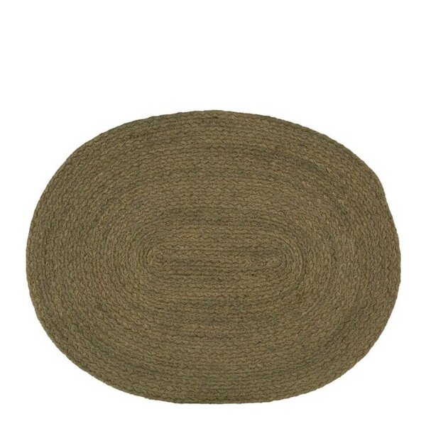 Holmen Jesper dekkebrikke 45x35 cm oval dempet grønn