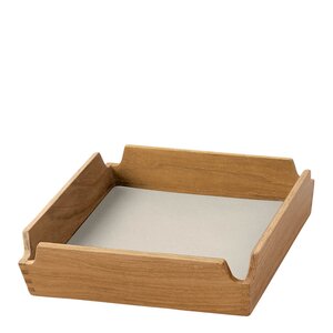 LIND DNA Airy teak brett 18x18 cm Oyster White