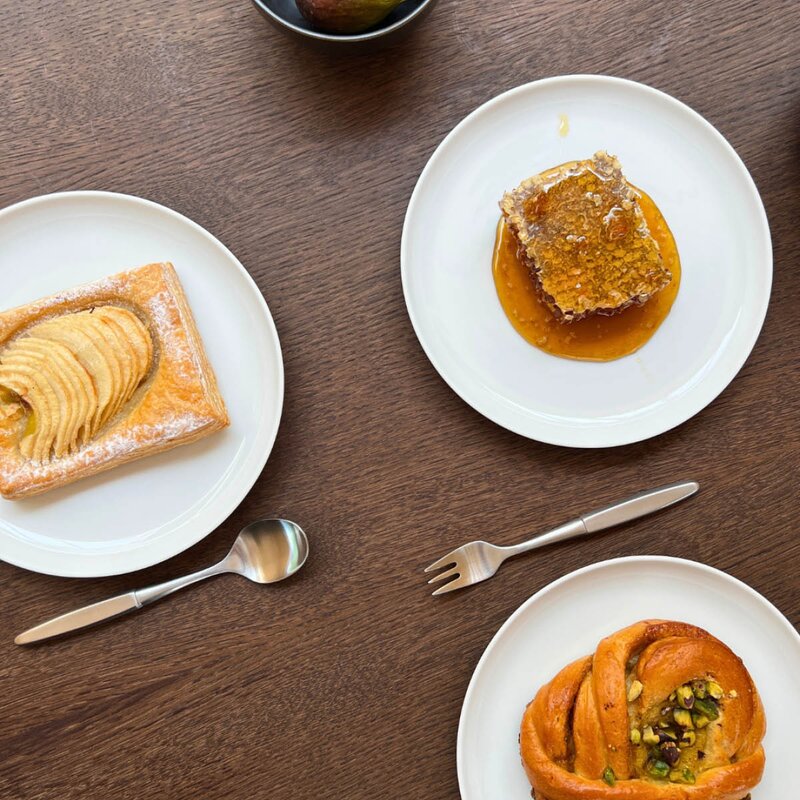 Skaugum Dessertskje 17 cm 6 stk børstet stål