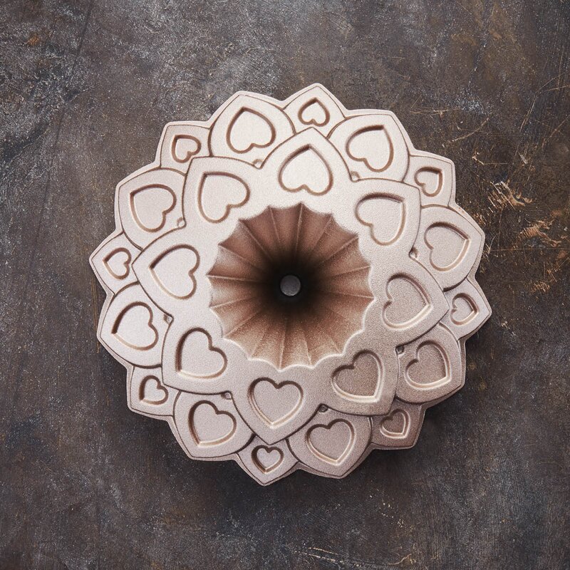 Birkmann Contoura bakeform love 29 cm sølv