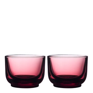 Fellow Pirch cortado glass 13 cl 2 stk Garnet
