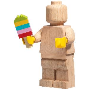Lego Wooden collection LEGO® minifigur 21 cm såpet eik