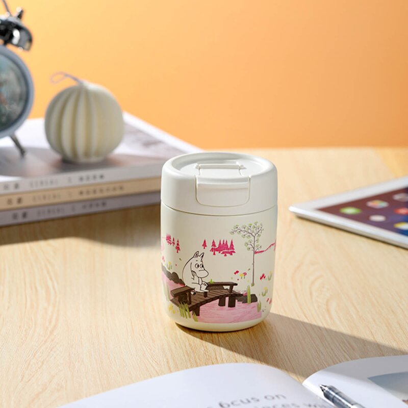 Moomin Mummi termokopp 32 cl rosa/hvit