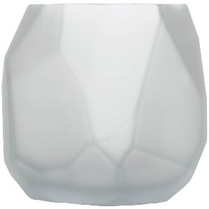 Magnor Iglo lykt/vase 22 cm frostet hvit