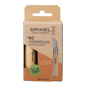 Opinel Nomad N07 kastanje-/hvitløkskniv kastanje