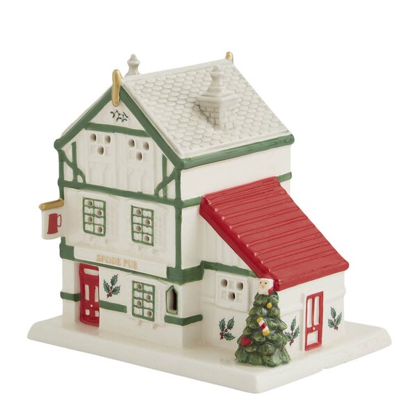 Spode Christmas Tree pub LED lykt 14x13,7x10,3 cm