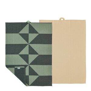 Södahl Twist kjøkkenhåndkle 50x70 cm 2 stk hedge green