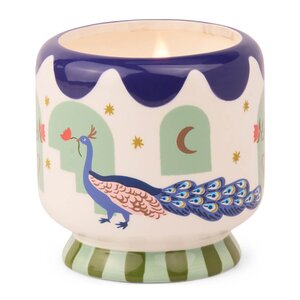 Paddywax Adopo duftlys misted lime Peacock blå