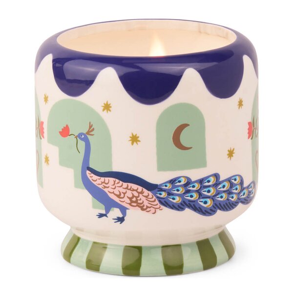 Paddywax Adopo duftlys misted lime Peacock blå