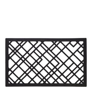 Tica Copenhagen Lines dørmatte gummi 75x45x1 cm svart