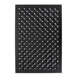 House Doctor Braid dørmatte flettet 90x40 cm svart