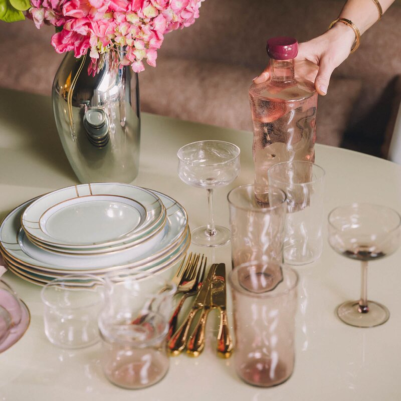 Paveau Swirl tumbler glass small 24 cl 2 stk Mist