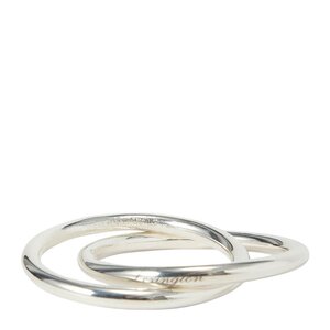 Lexington Double-Ring serviettring messing 4 cm sølv