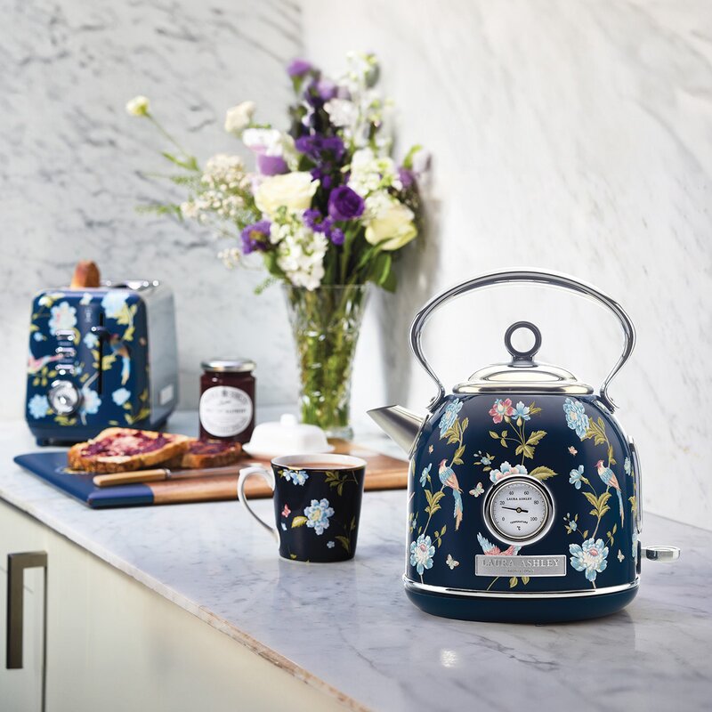 Laura Ashley Dome elektrisk vannkoker 1,7L Elveden navy