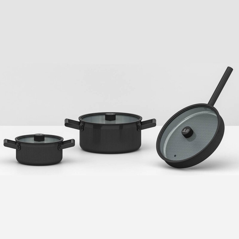 Vargen & Thor Glima grytesett 3 stk Limited Edition svart