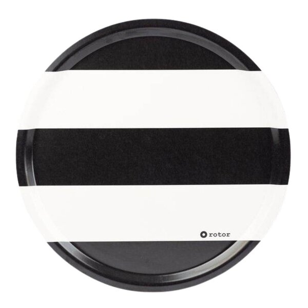 Rotor Design Stripes serveringsbrett 38x38 cm svart/hvit