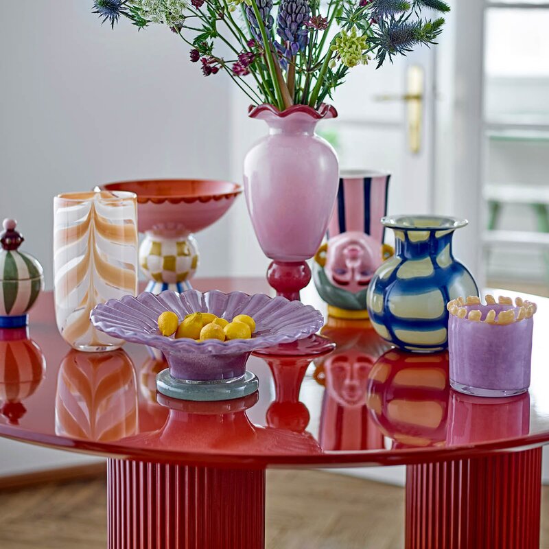 Bloomingville Lyslykt Edger 8,5x11 cm lilla