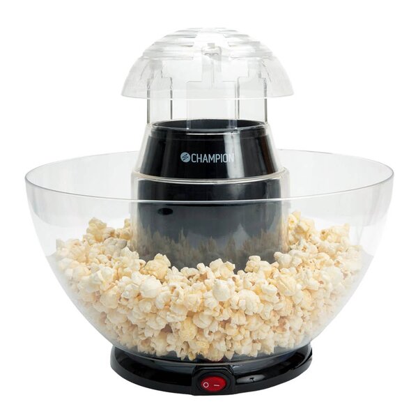 CHAMPION - Pop-in-Bowl popcornmaskin PCM300 svart metallic
