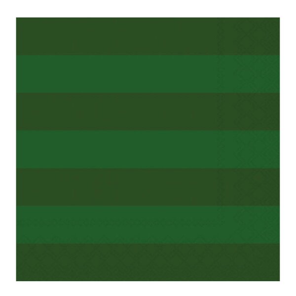 Ambiente Serviett 16,5x16,5 cm Block stripe dark green