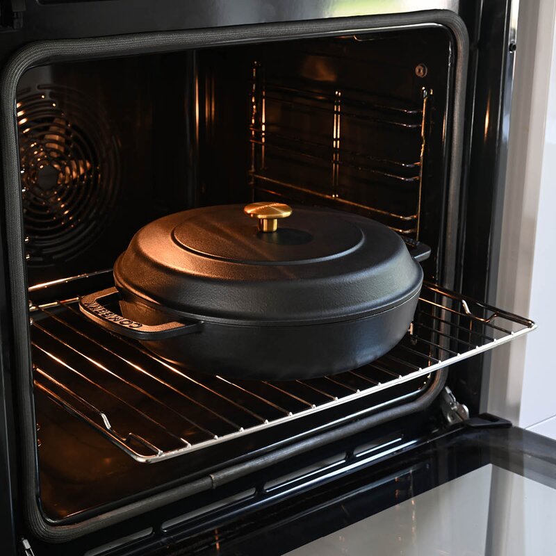 Combekk Braiser støpejernsgryte 28 cm 5L svart