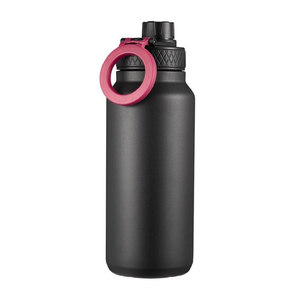 Dorre Flory flaske dobbeltvegget 0,9L med mobilholder og magnet svart/lilla