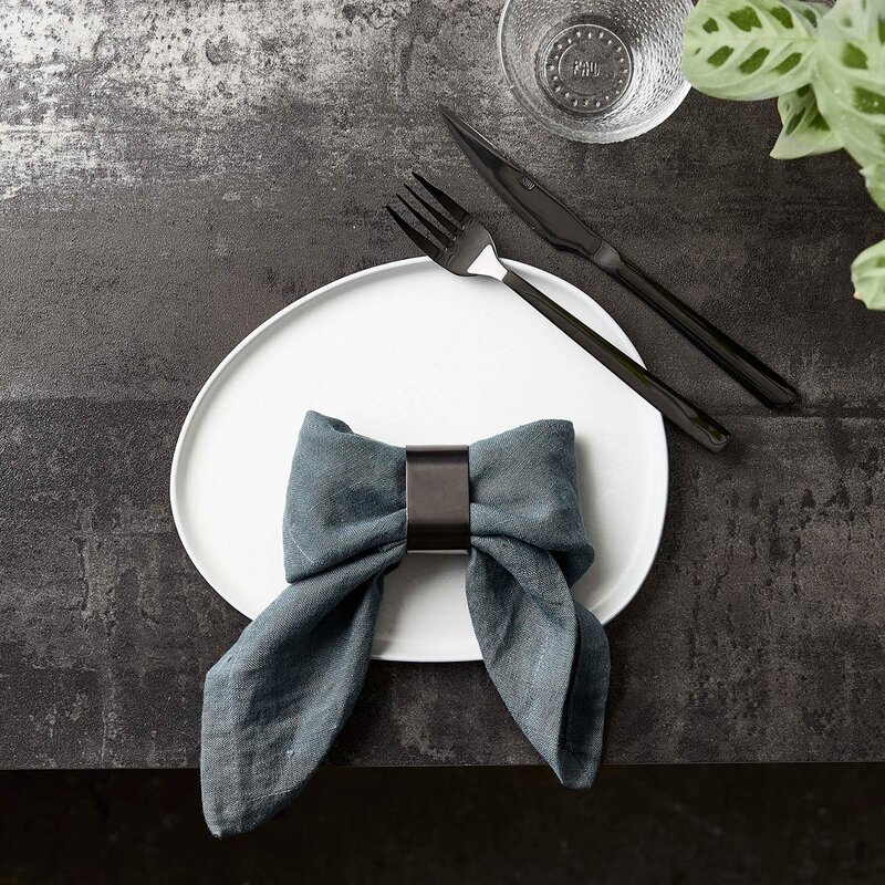 Aida RAW bestikksett steak 8 deler svart