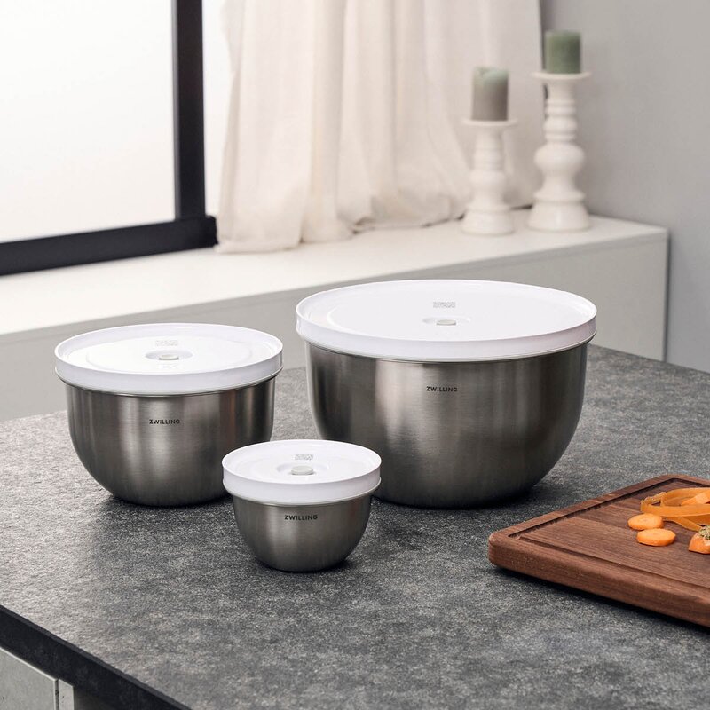 Zwilling Fresh & Save vakuumskålsett 6 deler rustfritt stål