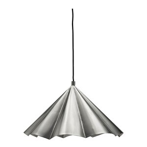 House Doctor Flola taklampe 50 cm børstet sølvfinish