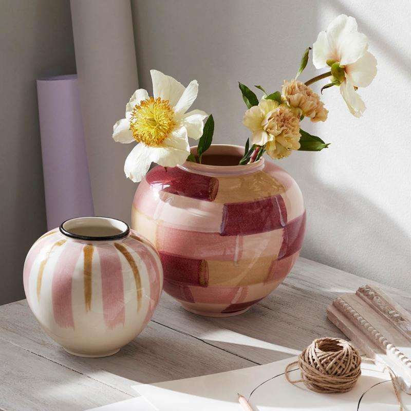 Kähler Canvas vase 15 cm rosa