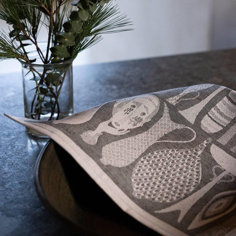 Ekelund Stig L Pottery håndkle 35x50 cm svart