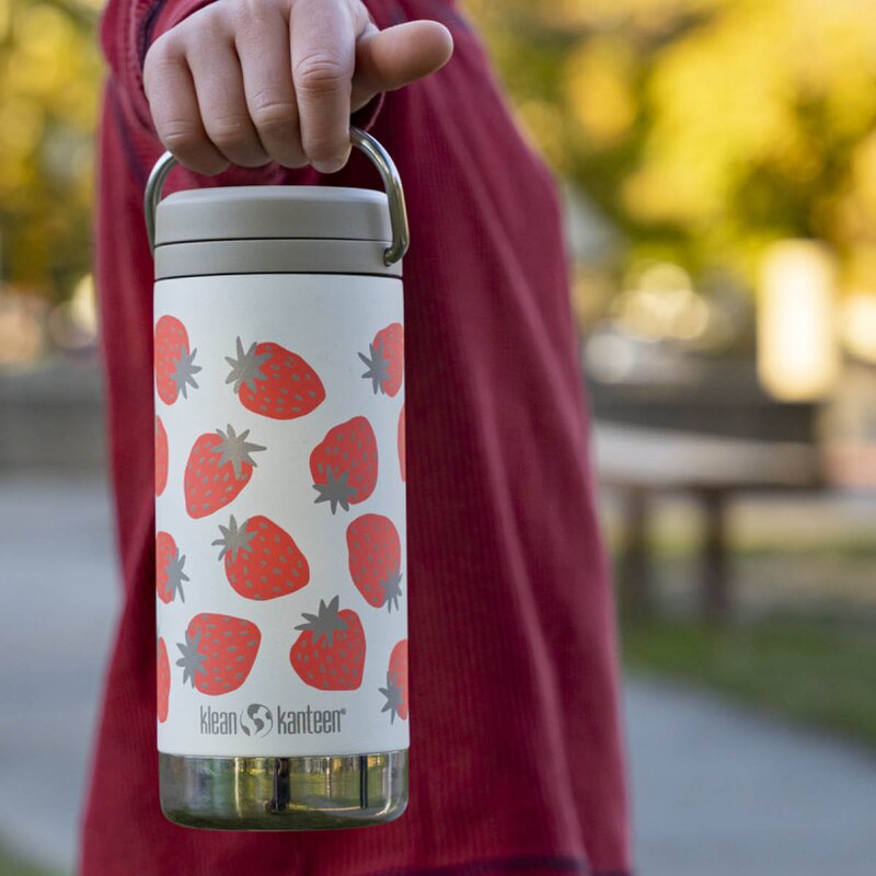 Klean Kanteen TKWide termokopp 35 cl med skrulokk Strawberries