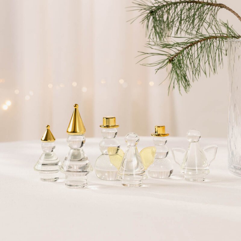Magnor Nisseunge juledekor 10 cm med gull lue