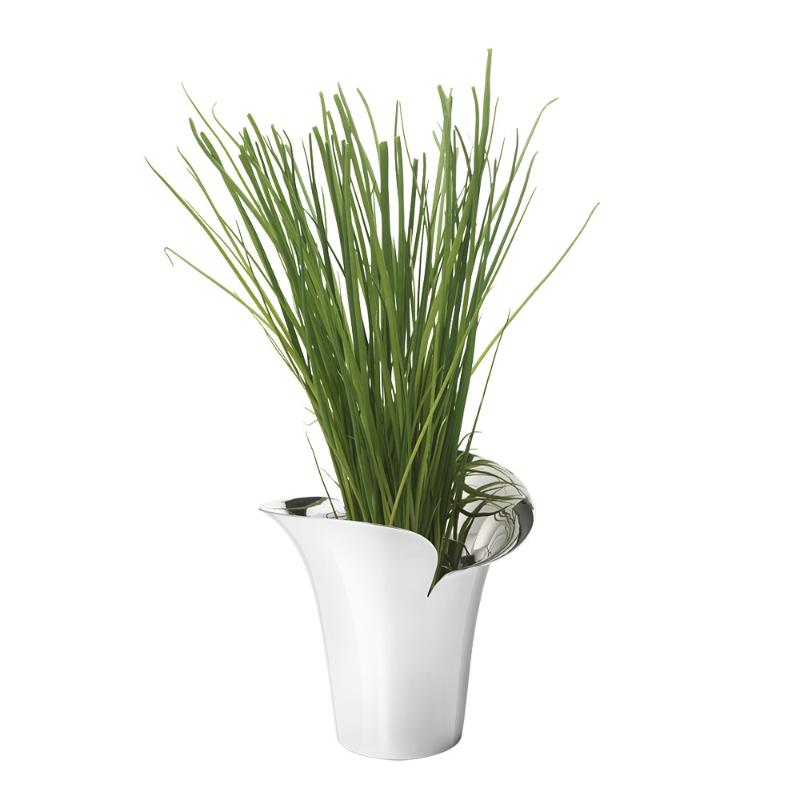 Georg Jensen Bloom Botanica blomsterpotte 12 cm stål