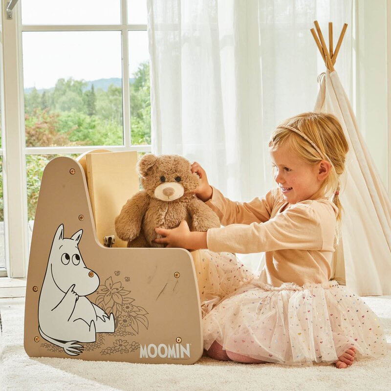 Barbo Toys Mummi oppbevaringstol 45x33x48 cm beige