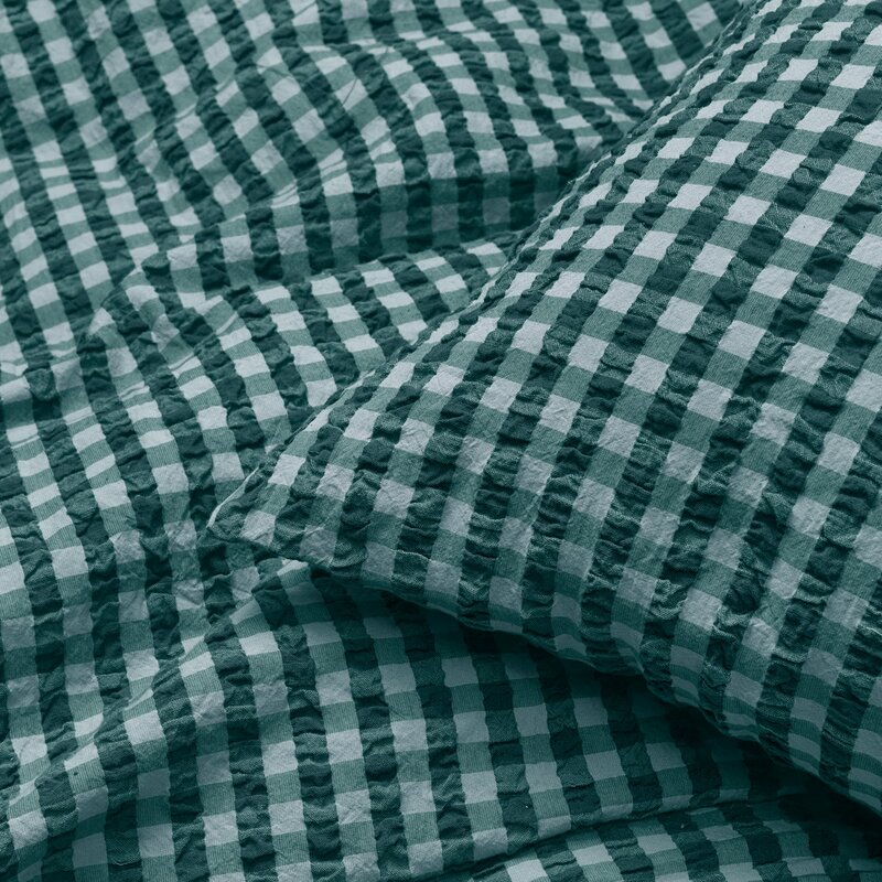 Juna Bæk&Bølge sengetøy 220x220 cm grønn/lys blå