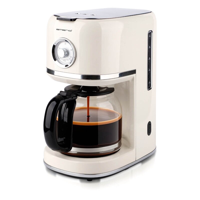 EMERIO Retro kaffetrakter 1,5L beige