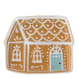Bloomingville Ginnie serveringsfat 15,5x2x14 cm pepperkakehus