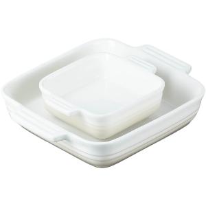 Le Creuset Classics Ildfast form 2 stk 23+13 cm Meringue