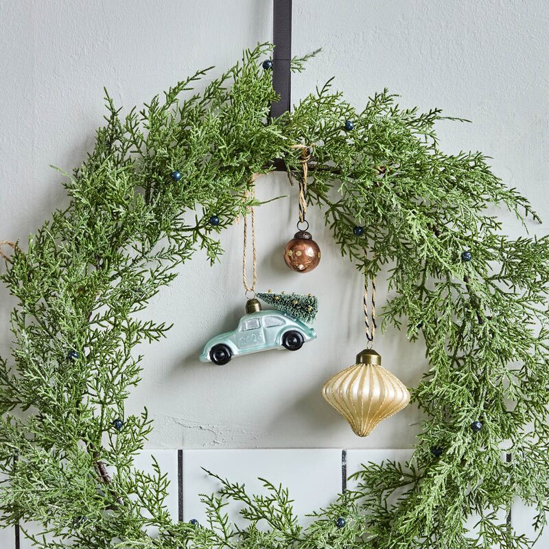 House Doctor Car julepynt 10,5 cm lyseblå