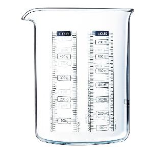 Pyrex Kitchen Lab målebeger 0,75L klar/svart