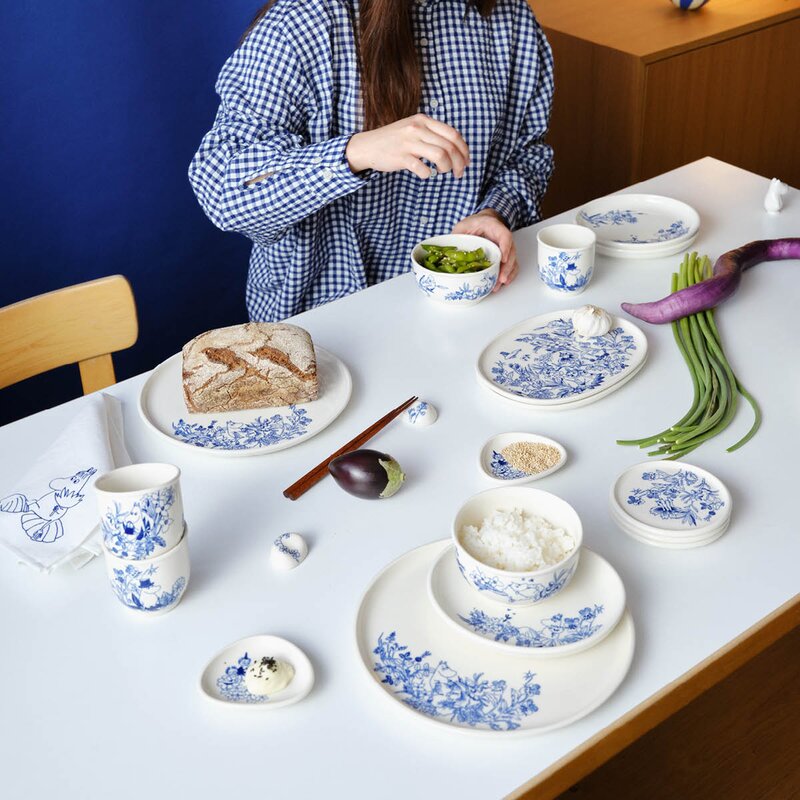 MoominArabia Haru dippskål 10 cm mummi hvit/blå